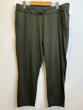 Tuff Athletics Women’s Ankle Stretch Yoga Pants Olive Green